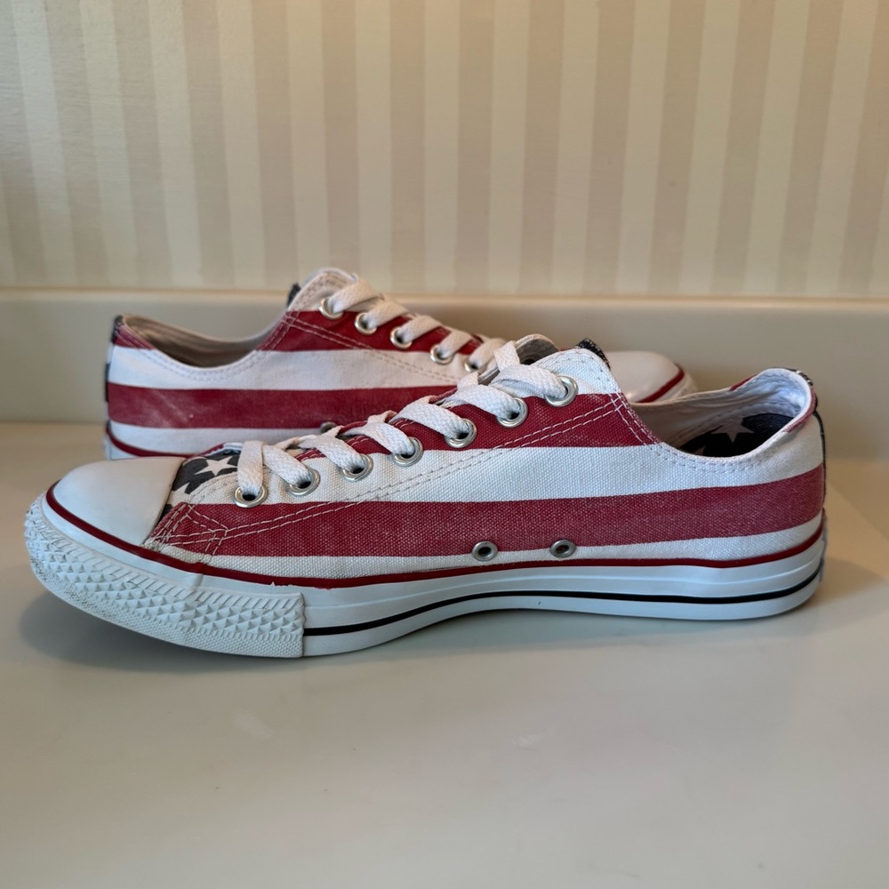 Converse Chuck Taylor All Star US Flag Low Top Sneakers Unisex M 9.5 W 11.5 - Picture 12 of 16